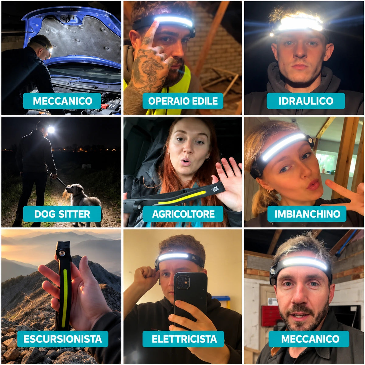 Rovelia™ – Lampada frontale LED