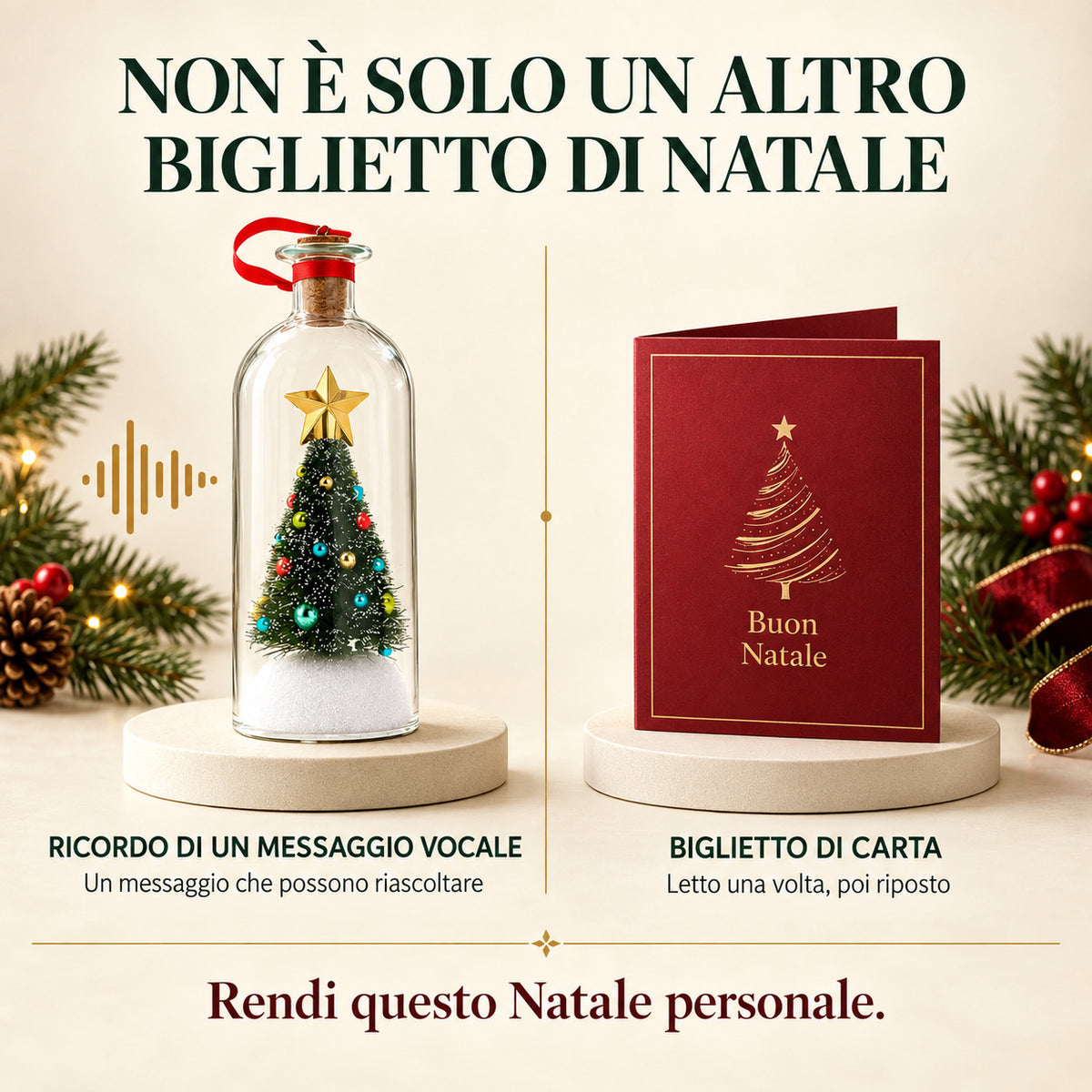 Rovelia™ – Albero di Natale per registrare messaggi